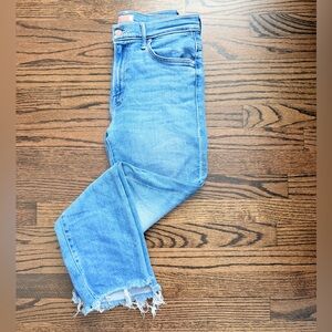 MOTHER - The Insider Crop Step Fray - Out of the Blue - size 28